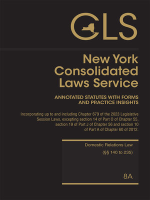 cover image of New York Consolidated Laws Service